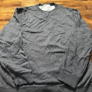 GH Bass Co Sweatshirt Mens XL Fleece Pullover Crewneck Soft Long Sleeve Blue